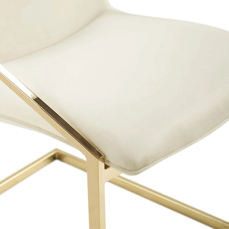 Poltrona da pranzo in velluto Silver Orchid Wlach