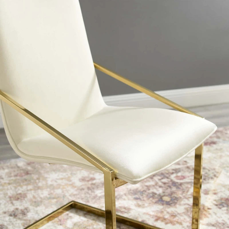 Poltrona da pranzo in velluto Silver Orchid Wlach