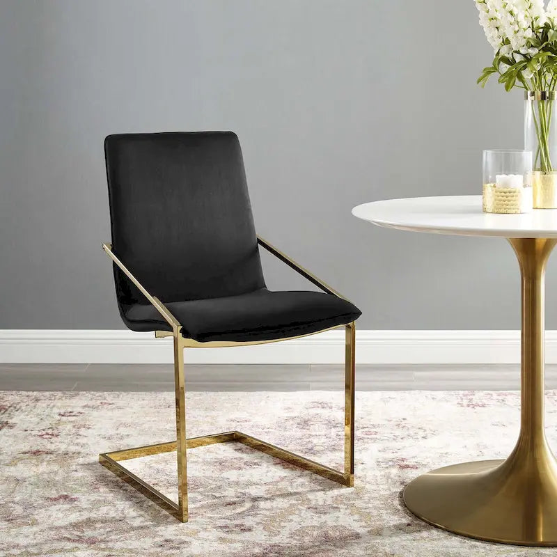 Poltrona da pranzo in velluto Silver Orchid Wlach