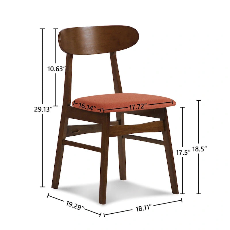 Nuove sedie da pranzo Melody di Classic Furniture con seduta imbottita (set da 2)