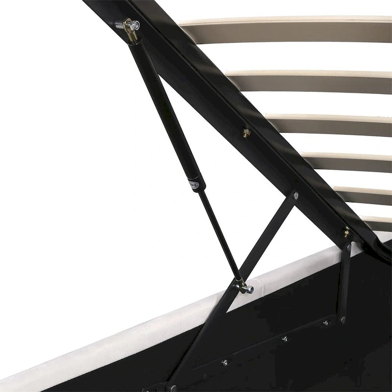 Letto contenitore idraulico imbottito Merax con luce LED, lettore Bluetooth e ricarica USB