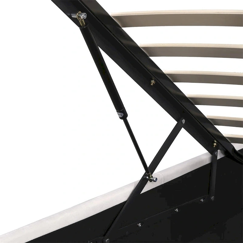 Letto contenitore idraulico imbottito Merax con luce LED, lettore Bluetooth e ricarica USB