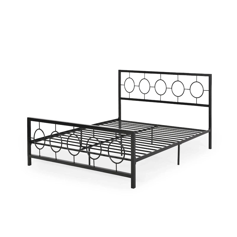 Letto matrimoniale moderno Francoise in ferro di Christopher Knight Home