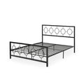 Letto matrimoniale moderno Francoise in ferro di Christopher Knight Home