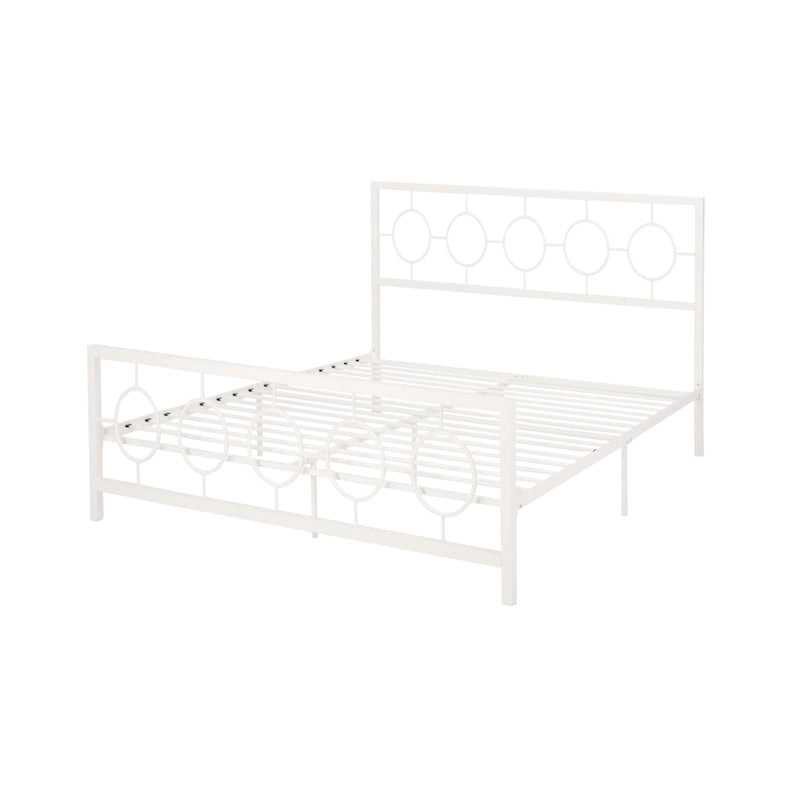 Letto matrimoniale moderno Francoise in ferro di Christopher Knight Home