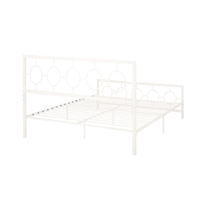 Letto matrimoniale moderno Francoise in ferro di Christopher Knight Home