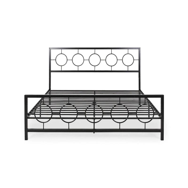 Letto matrimoniale moderno Francoise in ferro di Christopher Knight Home