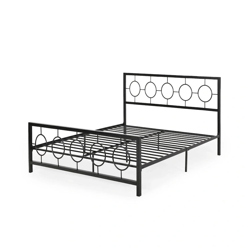 Letto matrimoniale moderno Francoise in ferro di Christopher Knight Home