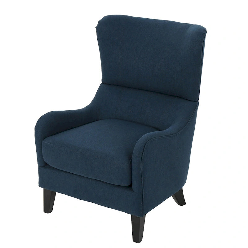 Poltrona da club in tessuto Quentin Contemporary Wingback di Christopher Knight Home