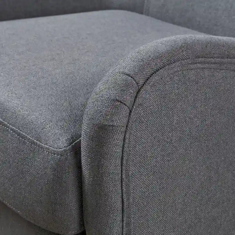 Poltrona da club in tessuto Quentin Contemporary Wingback di Christopher Knight Home
