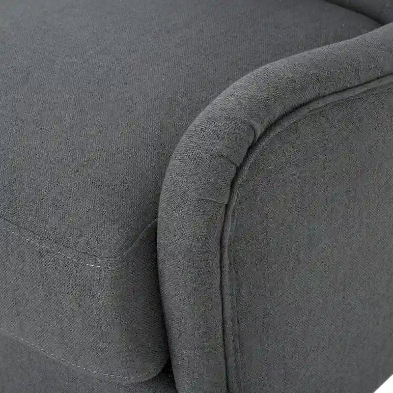 Poltrona da club in tessuto Quentin Contemporary Wingback di Christopher Knight Home