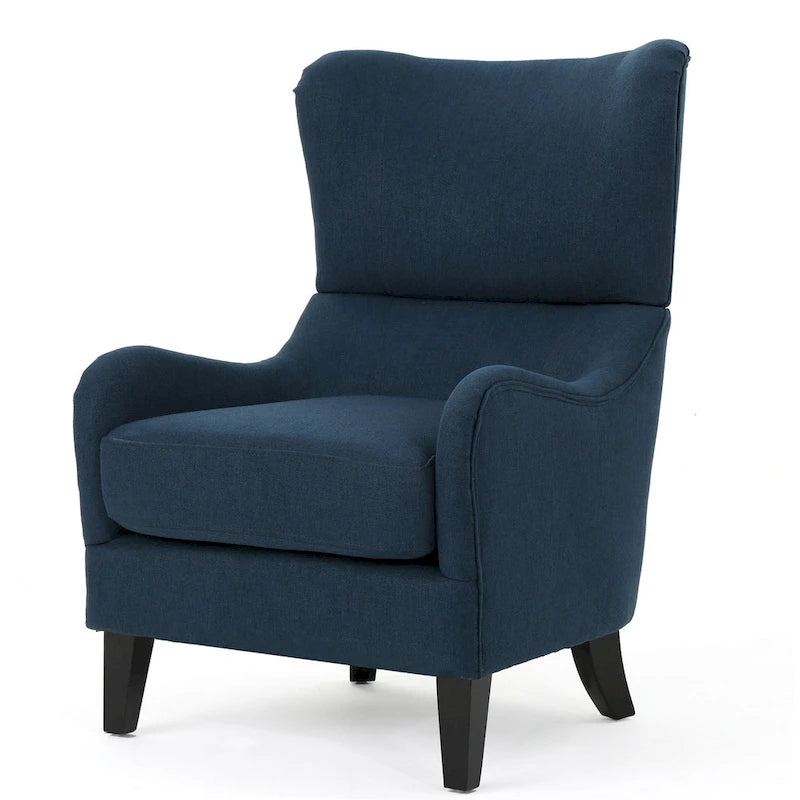 Poltrona da club in tessuto Quentin Contemporary Wingback di Christopher Knight Home