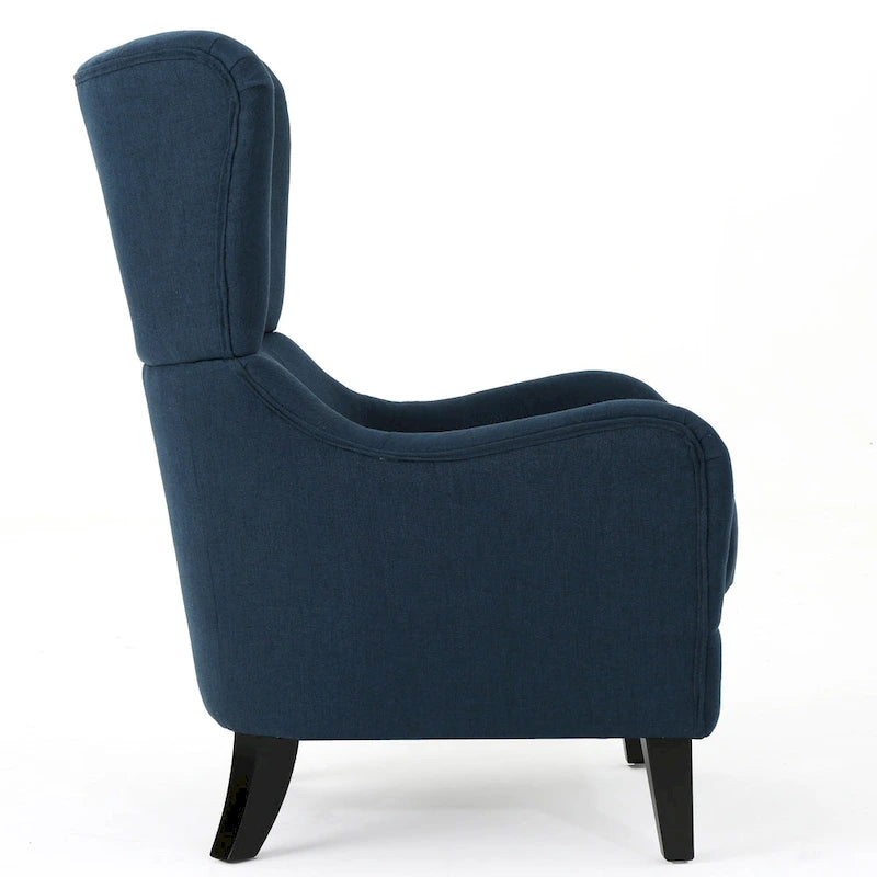 Poltrona da club in tessuto Quentin Contemporary Wingback di Christopher Knight Home