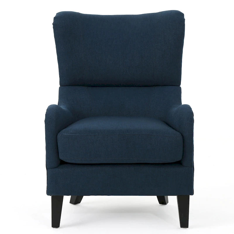Poltrona da club in tessuto Quentin Contemporary Wingback di Christopher Knight Home