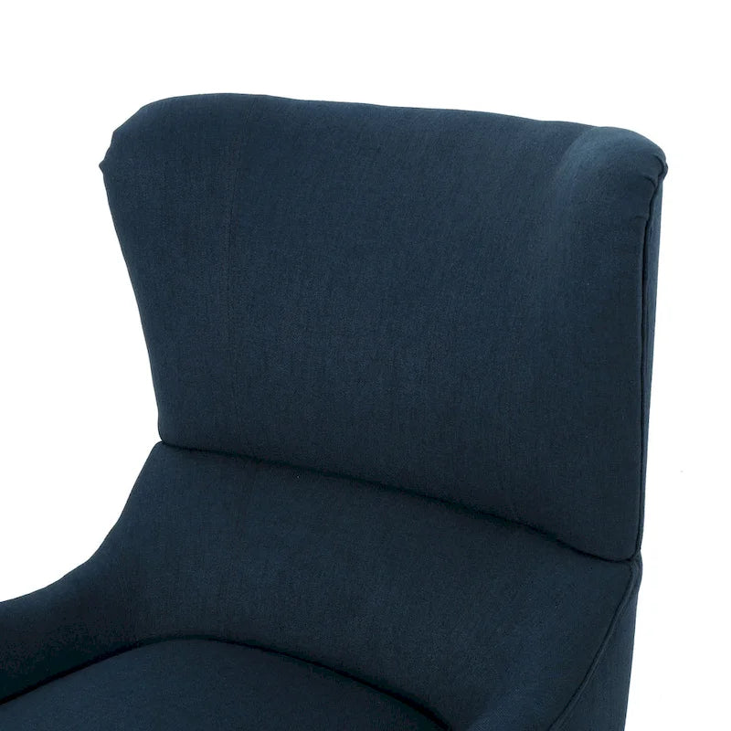 Poltrona da club in tessuto Quentin Contemporary Wingback di Christopher Knight Home
