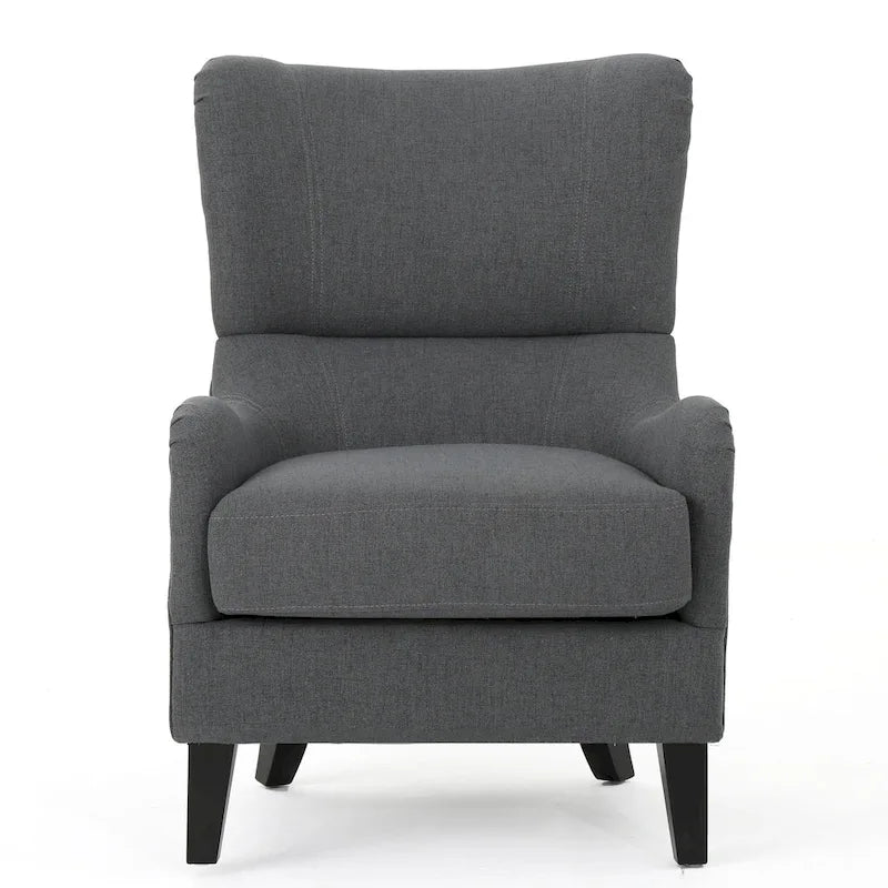 Poltrona da club in tessuto Quentin Contemporary Wingback di Christopher Knight Home