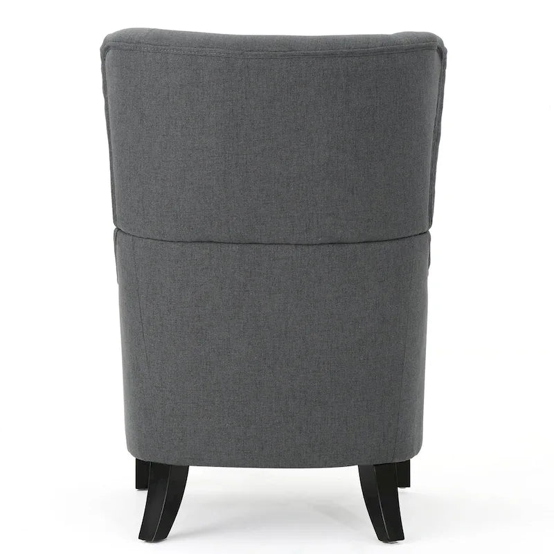 Poltrona da club in tessuto Quentin Contemporary Wingback di Christopher Knight Home