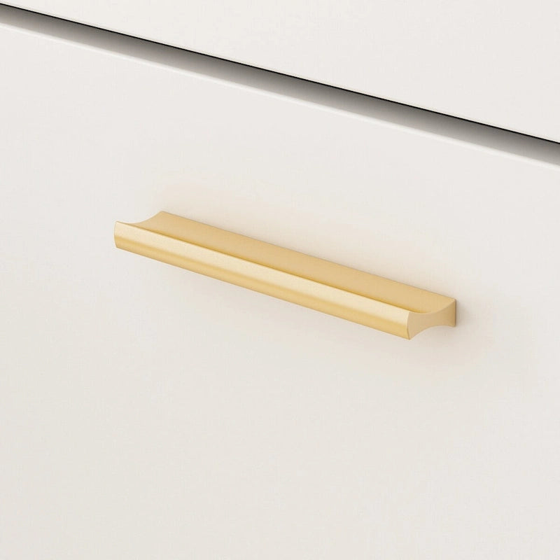 Cassettiera a 5 cassetti, 27,4 cm, in bianco e oro