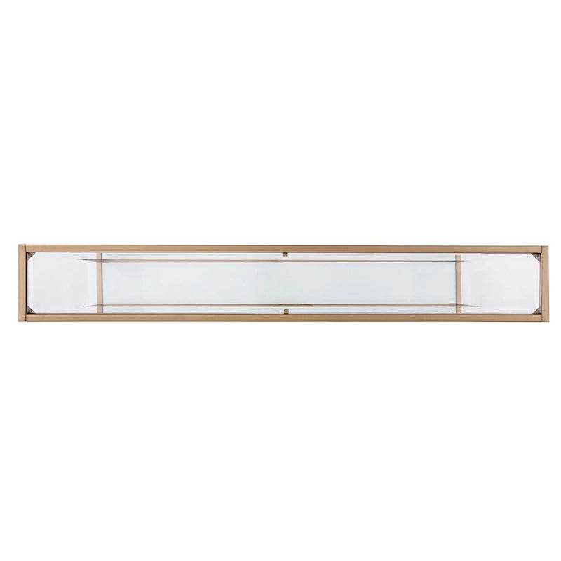 Tavolo consolle stretto Grant di SEI Furniture con espositore in vetro