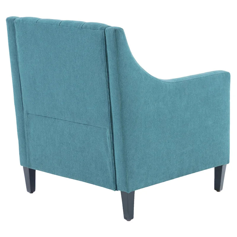 Poltrona HUIMO, comoda poltrona club con pouf e cuscino