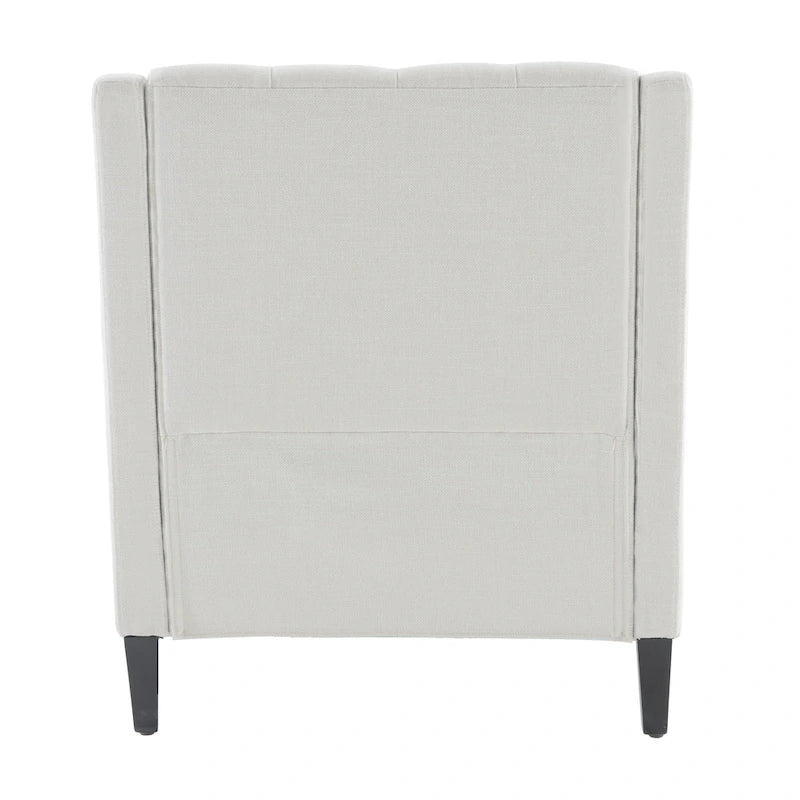 Poltrona HUIMO, comoda poltrona club con pouf e cuscino