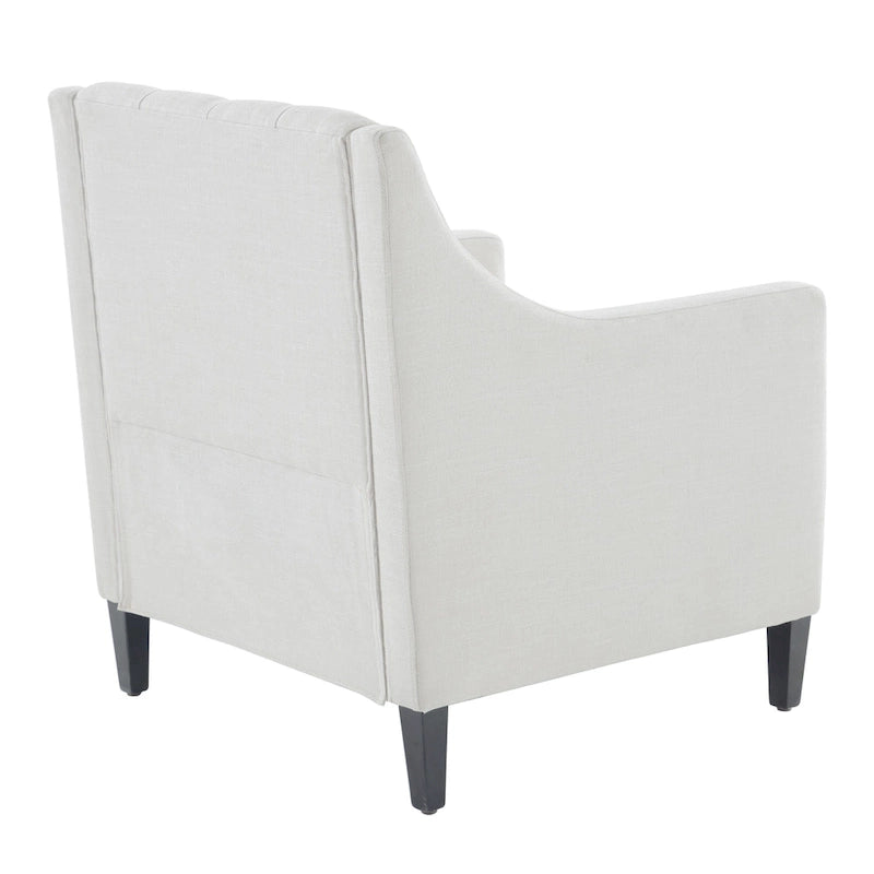 Poltrona HUIMO, comoda poltrona club con pouf e cuscino