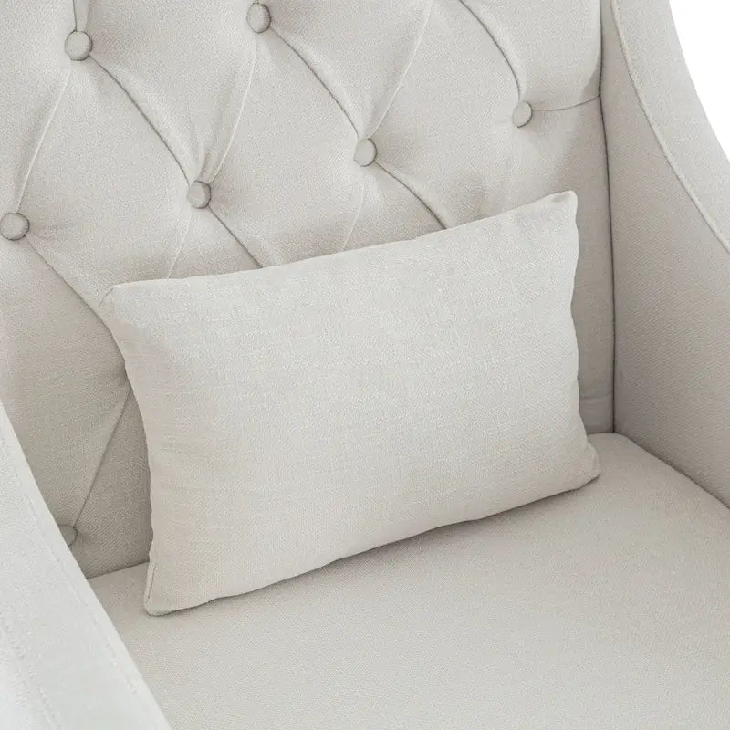 Poltrona HUIMO, comoda poltrona club con pouf e cuscino