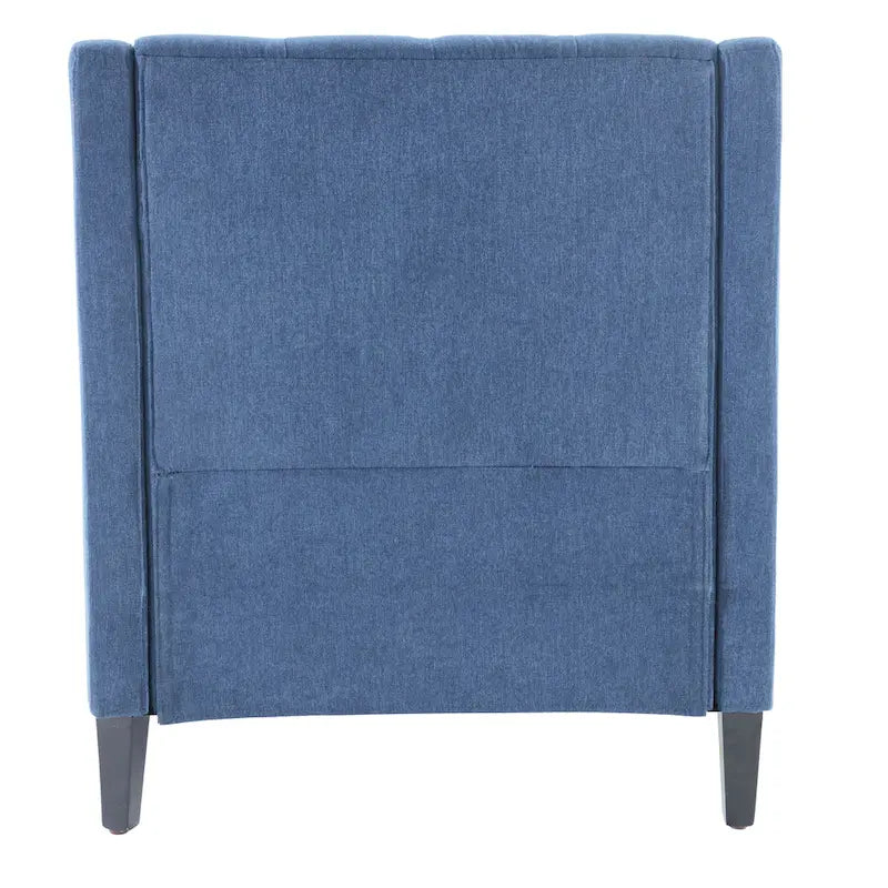 Poltrona HUIMO, comoda poltrona club con pouf e cuscino