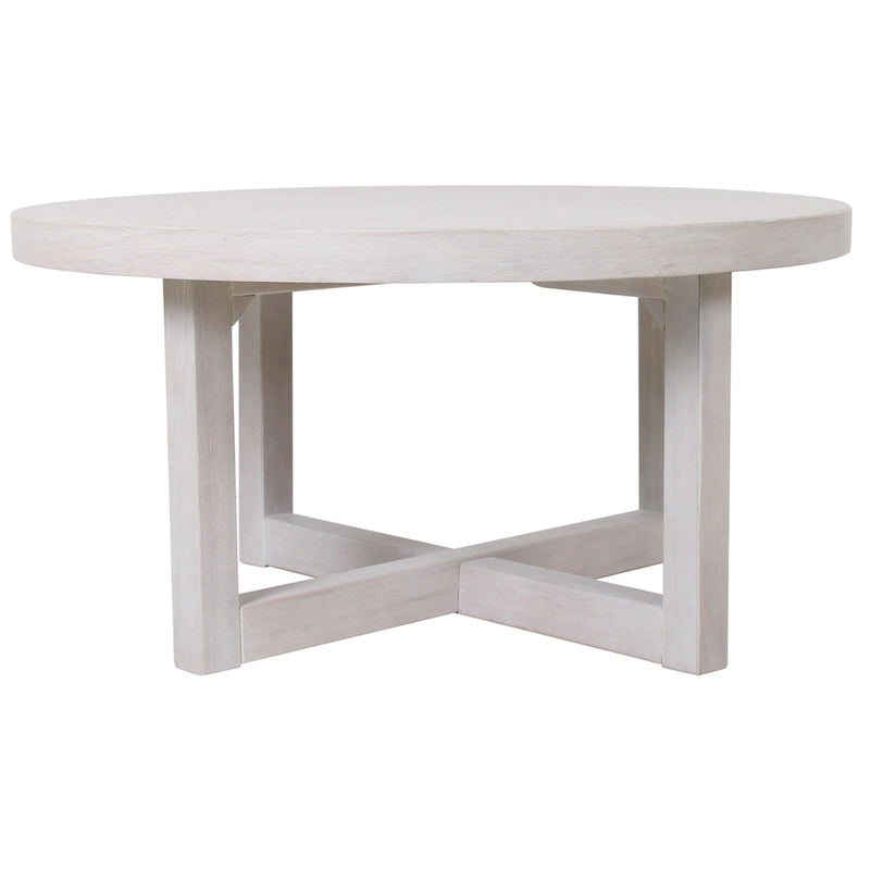 Tavolino da caffè rotondo Christie in legno Bayur di East at Main - 36x36x18