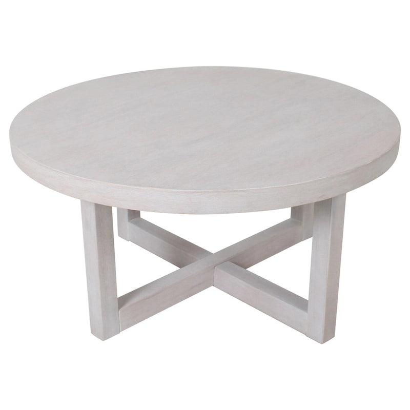 Tavolino da caffè rotondo Christie in legno Bayur di East at Main - 36x36x18