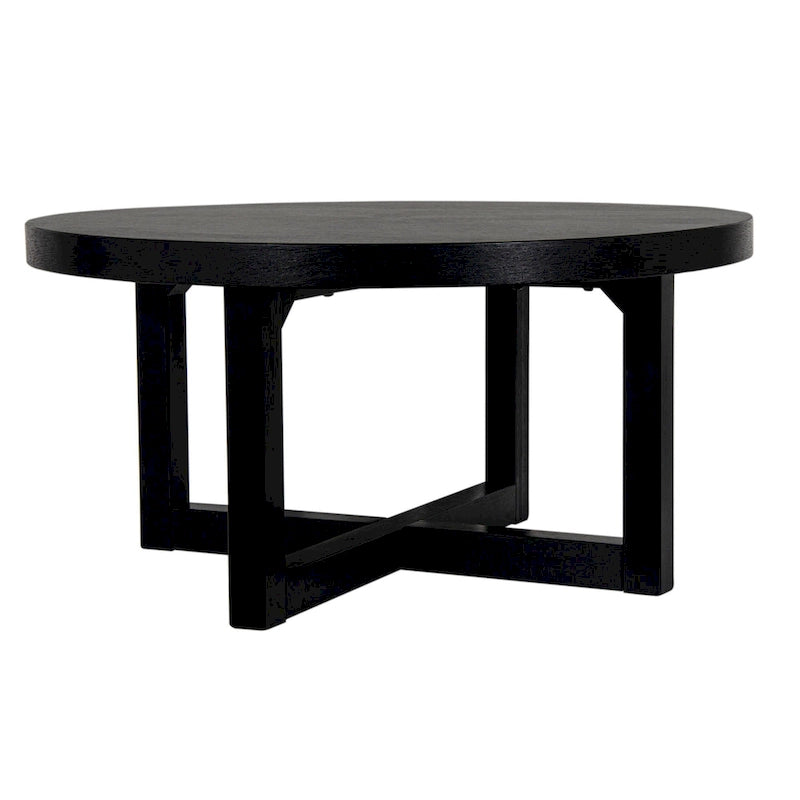Tavolino da caffè rotondo Christie in legno Bayur di East at Main - 36x36x18