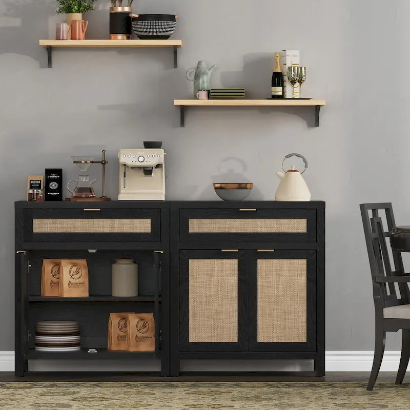 Credenza in rattan SICOTAS Farmhouse con cassetto - N/A