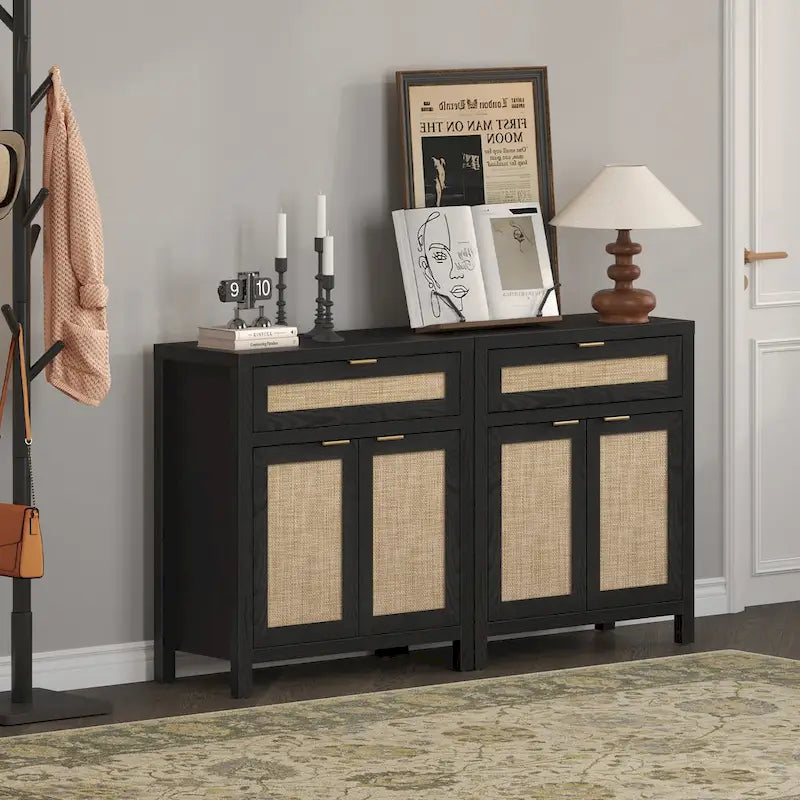 Credenza in rattan SICOTAS Farmhouse con cassetto - N/A