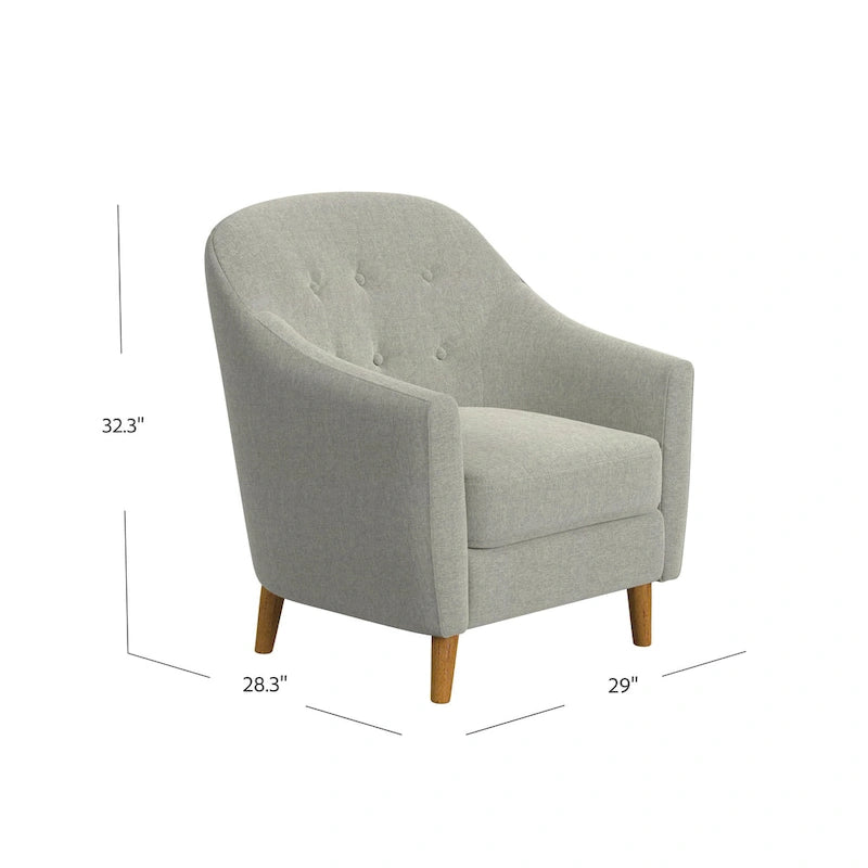 Poltrona capitonné HomePop con bottoni