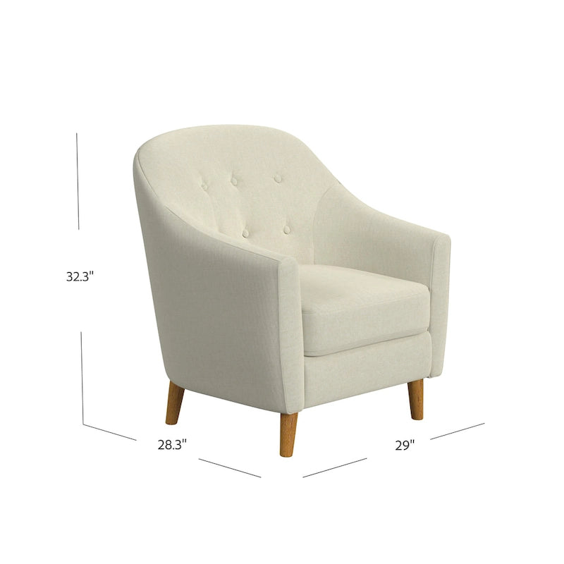 Poltrona capitonné HomePop con bottoni