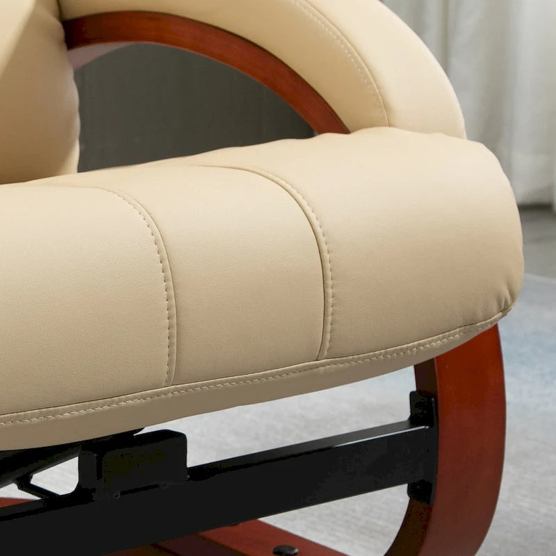 Poltrona reclinabile HOMCOM con pouf, reclinabile elettrica in similpelle