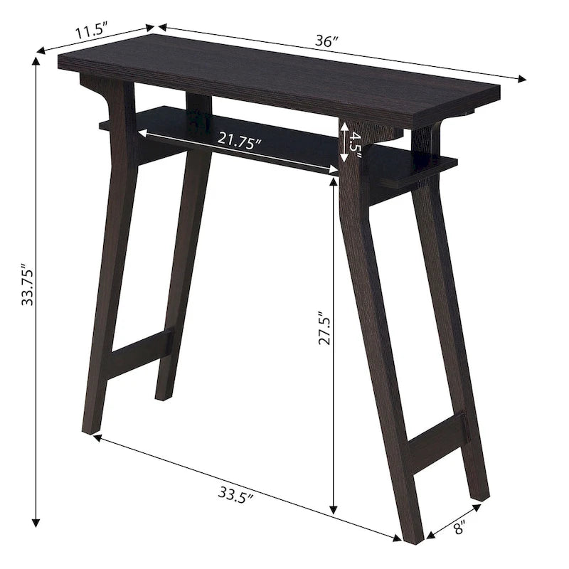 Convenience Concepts Newport Lynda Tavolo consolle con ripiano