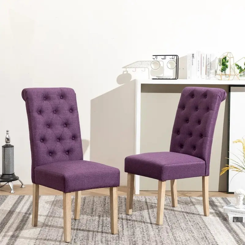 Sedia da pranzo imbottita Parsons Schwalbach Copper Grove (set di 2)