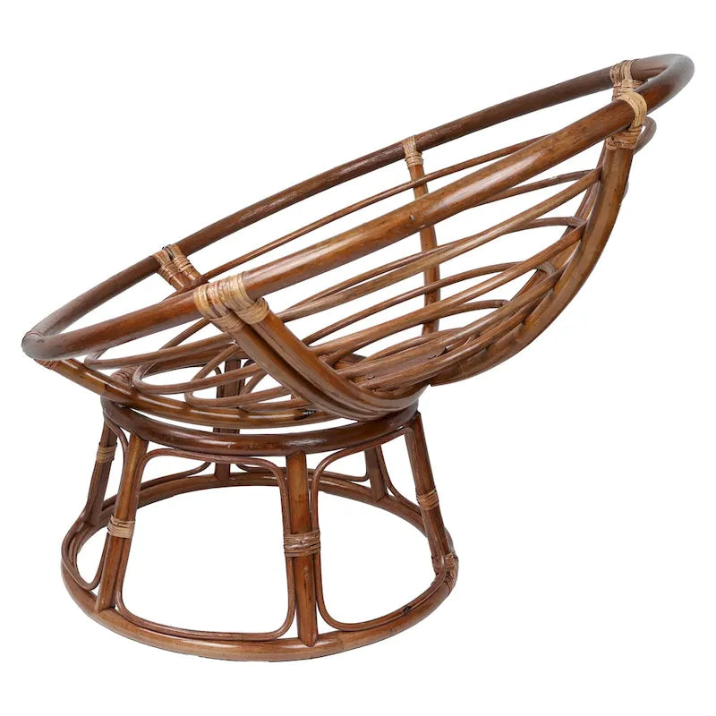 Sedia Papasan Bali da 42 pollici con cuscino in poliestere fantasia