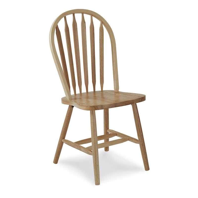 Sedia da pranzo Windsor Arrowback in legno massello