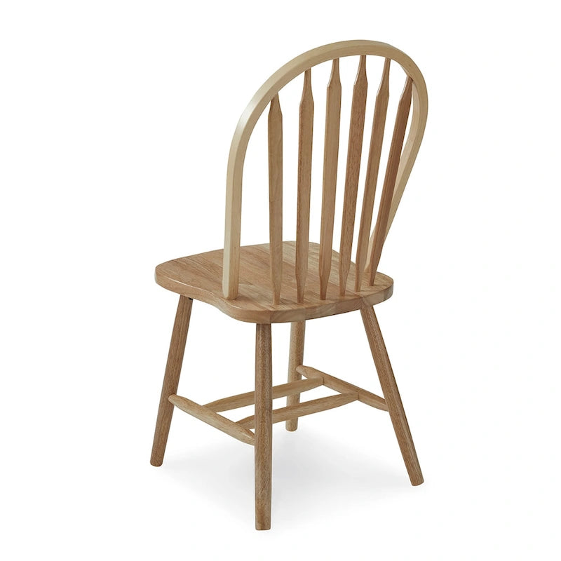 Sedia da pranzo Windsor Arrowback in legno massello