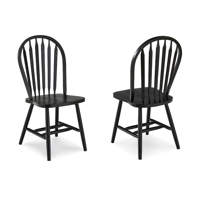 Sedia da pranzo Windsor Arrowback in legno massello