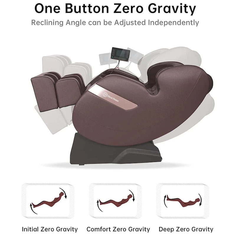 Poltrona massaggiante riscaldata Ukuowu Favor-03 Plus ADV con schermo LCD, Dual-core S Track, controllo APP, Shiatsu a gravità zero