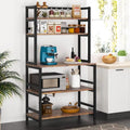 Scaffale da cucina a 5 ripiani con credenza, ripiano portaoggetti - 31,5 x 15,75 x 62,99 pollici