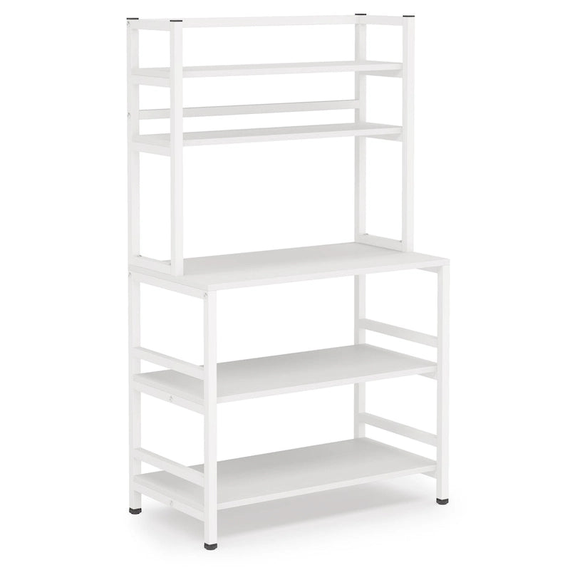Scaffale da cucina a 5 ripiani con credenza, ripiano portaoggetti - 31,5 x 15,75 x 62,99 pollici