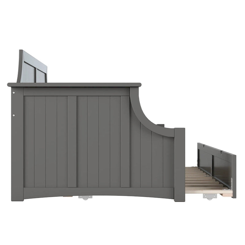Divano letto Cambridge Twin in legno con letto estraibile singolo