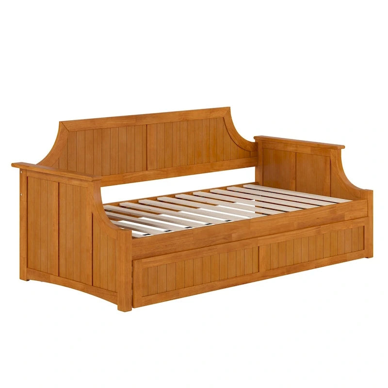 Divano letto Cambridge Twin in legno con letto estraibile singolo