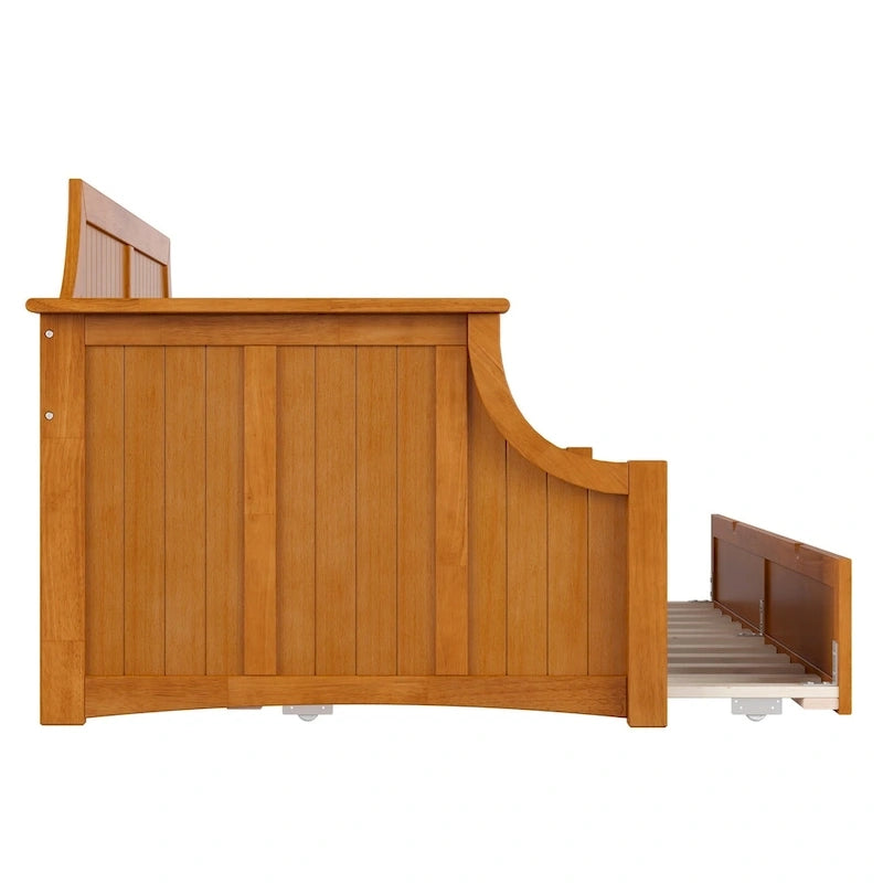 Divano letto Cambridge Twin in legno con letto estraibile singolo