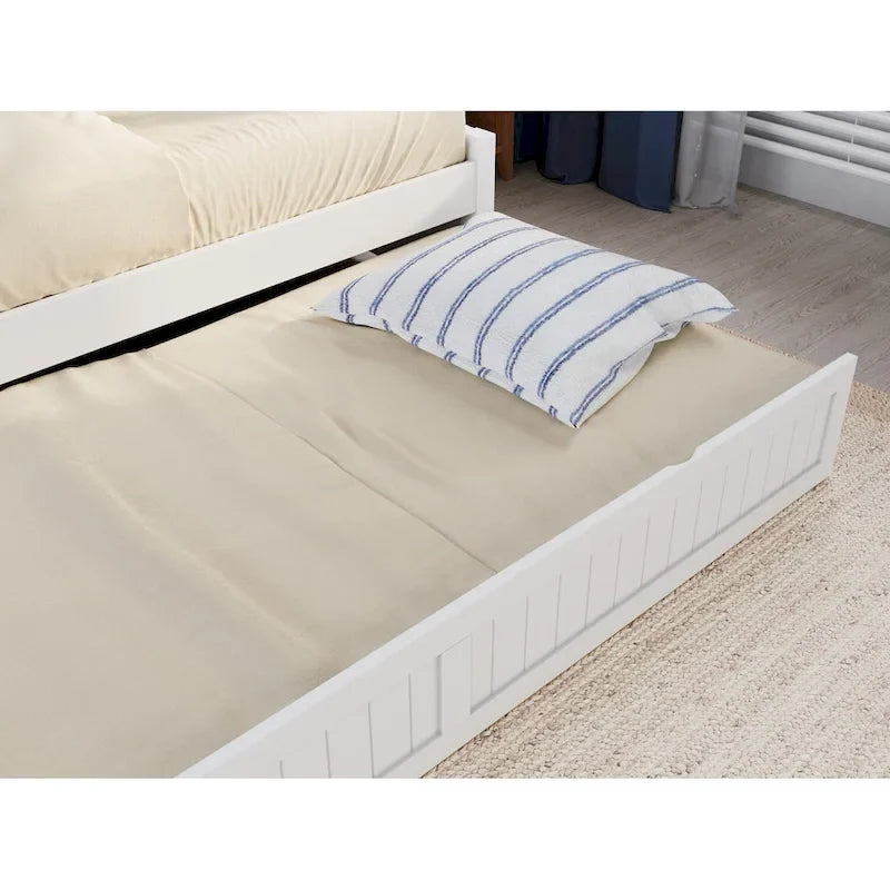 Divano letto Cambridge Twin in legno con letto estraibile singolo