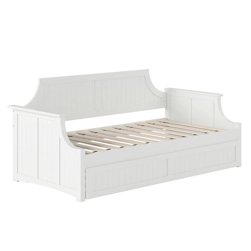 Divano letto Cambridge Twin in legno con letto estraibile singolo